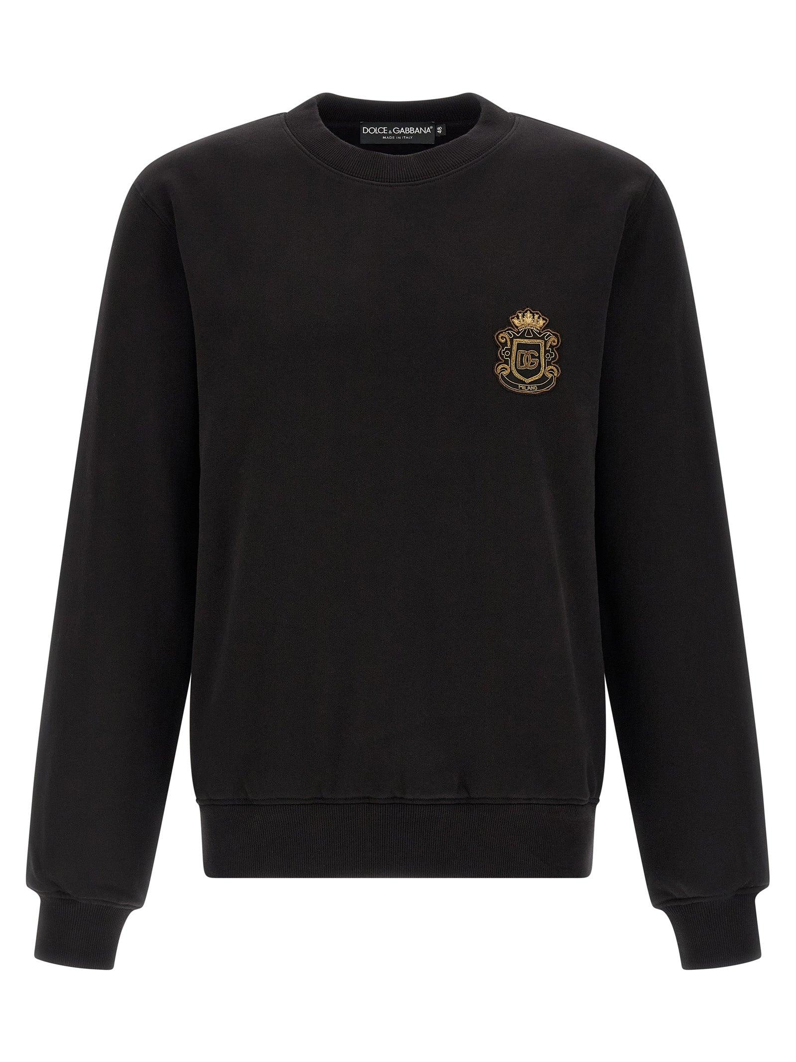 Dolce & Gabbana Zwarte Katoenen Sweatshirt