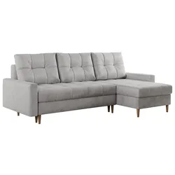 ECKSOFA Colin Velvet Hellgrau