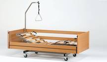 Pflegebett belluno 90x200 cm>>>>Farbe: Buche gedämpft