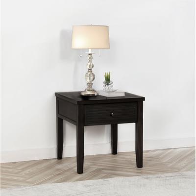 Coaster Concord 1-drawer Square End Table Distressed Java - 24.00'' x 24.00'' x 24.25''