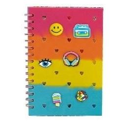 Stnux Notizbuch mit mehrfarbigen STnux-Pins (A5, Kariert) (STN9094)