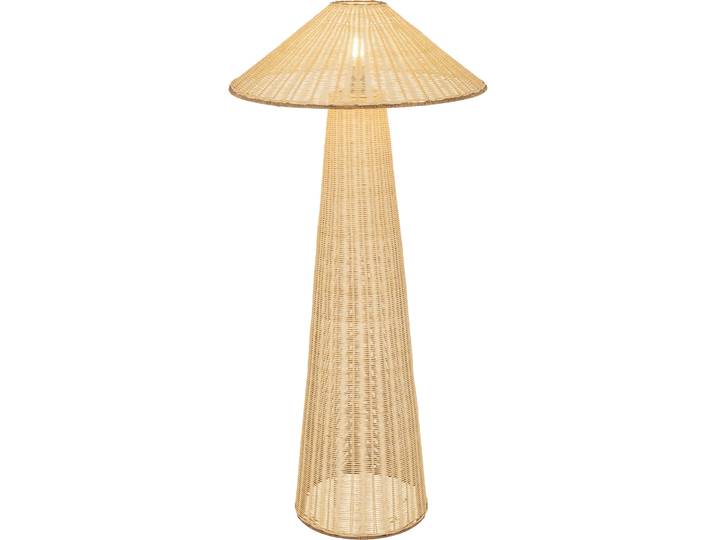 Stehlampe Tampa Braun Eisen/Rattan H 130 cm