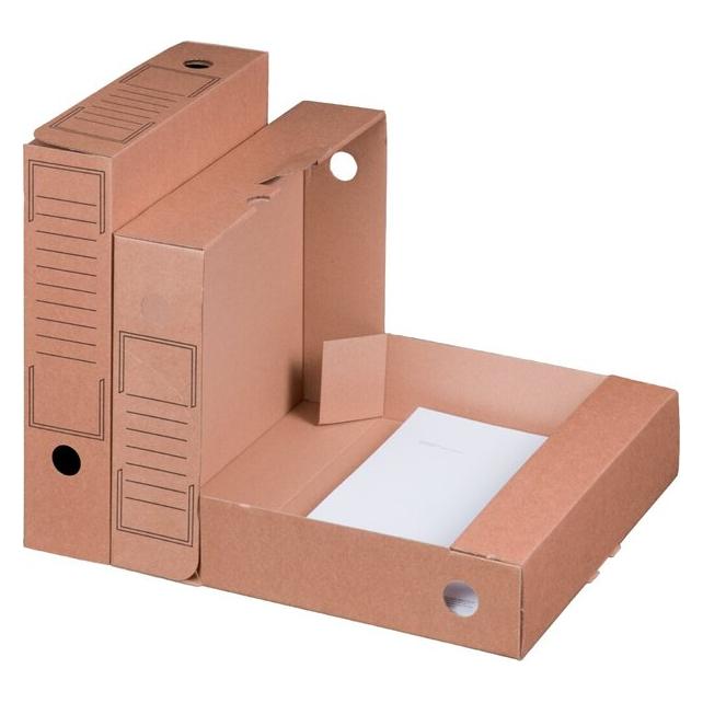 Smartboxpro Archiv-Ablagebox, Innenmass: 252 x 70 x 317 mm, Aussenmass: 365 x 75 x 324 mm, braun (226100220)