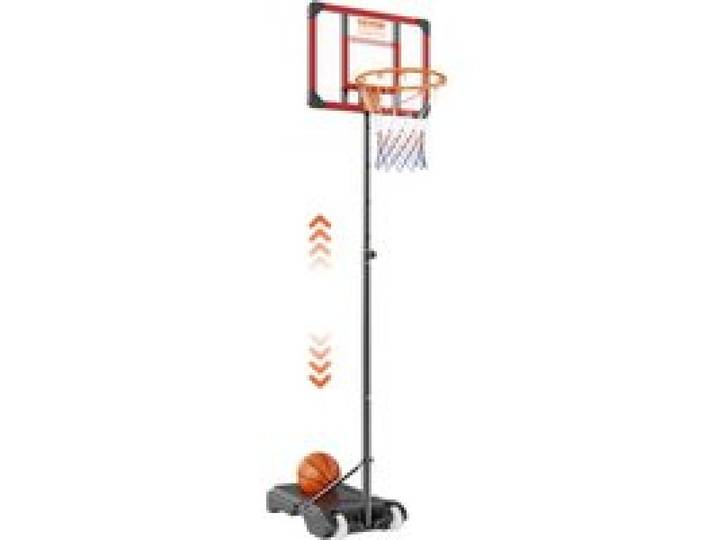 VEVOR Panier de Basket Extérieur Intérieur Portable Réglable en Hauteur 152-213 cm Panneau de Basket 69 cm sur Pied à Roulettes avec Base de Lestage pour Adultes Enfants Entraînement de Basket-ball