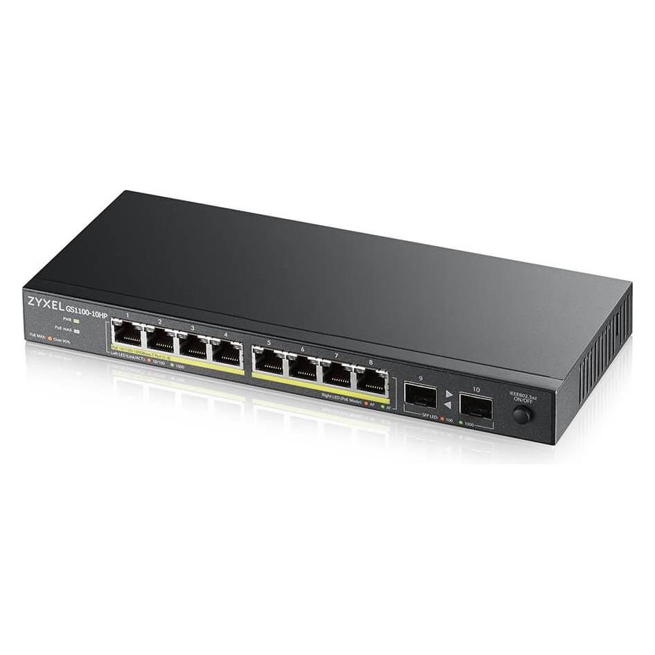 Zyxel GS1100-10HP V2 UNMANAGE POE 8X (8 Ports) (GS1100-10HP-GB0102F)