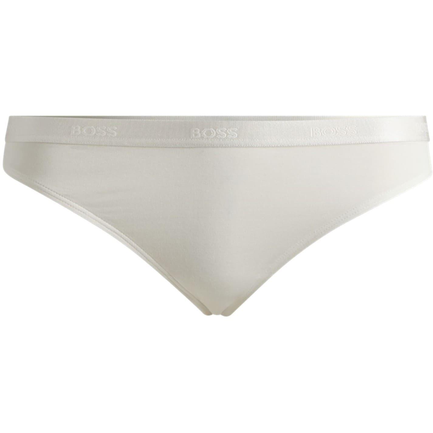 Boss Katoenen string voor dames (Wit)