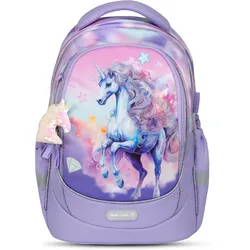Belmil Leisure Plus Schulrucksack mit Brustgurt - "Bright Rainbow Unicorn" Koffer24