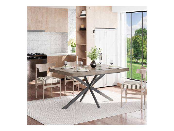 CASSILANDO Esstisch rechteckigen Retro‑Stil, ausziehbar von 140 cm‑180 cm