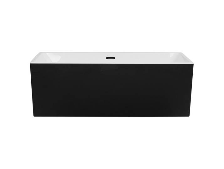BADEWANNE FREISTEHEND 81x170x60 cm schwarz Rios