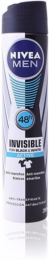 Nivea Men Black & White Active desodorante vaporizador 200 ml