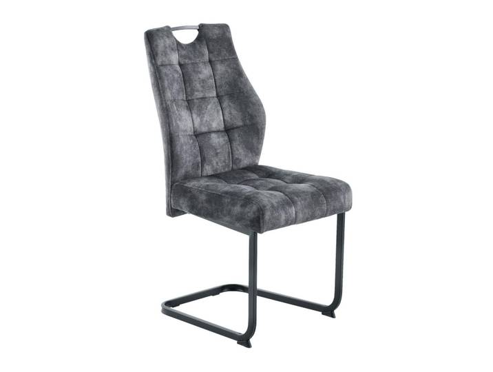 Schwingstuhl Emilia Vintage Anthrazit gepolstert