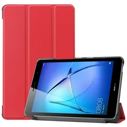 Lobwerk Cover für Huawei MatePad T8 8.0 Zoll Tablethülle Schlank mit Standfunktion und Auto Sleep/Wake Funktion Rot