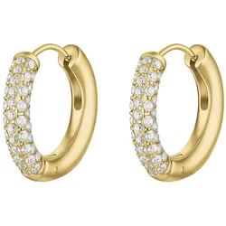 CLUSE - OHRRINGE - ÉLEVÉ ZIRKONIA MEDIUM HOOPS - gold