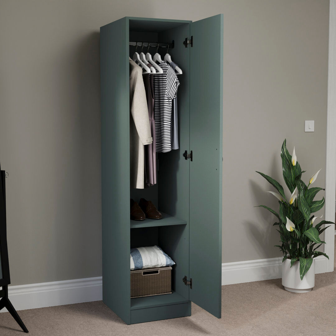 17 Stories Maybery MDF & Particleboard Wardrobe Paper 170cm H X 40cm W X 53cm D
