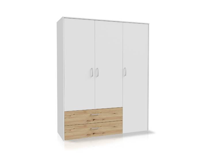 CARLITO Kleiderschrank, Material Dekorspanplatte, Artisan
