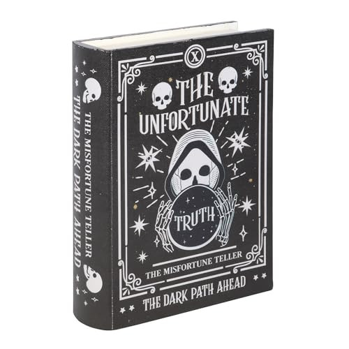 Something Different - The Misfortune Teller decoratieve opbergdoos in de vorm van een boek - Zwart/Wit