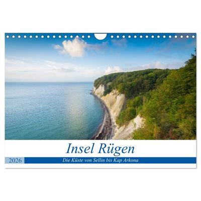 Insel Rügen - Die Küste von Sellin bis Kap Arkona (Wandkalender 2026 DIN A4 quer), CALVENDO Monatskalender