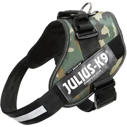 Julius-K9 IDC Powergeschirr Gr. 3 camouflage (3, Hund, Allgemein), Halsband + Leine