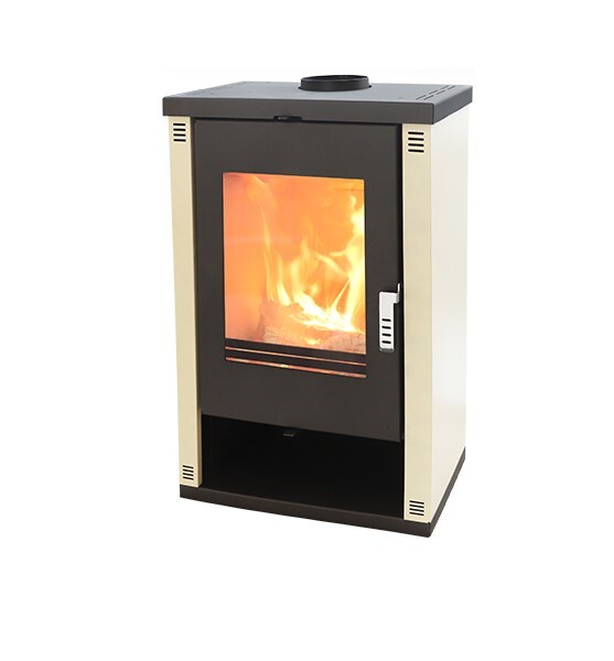 Kaminofen Ofen Holzofen Verso Theia Weiß BImSchVII 9kw EEK- A+