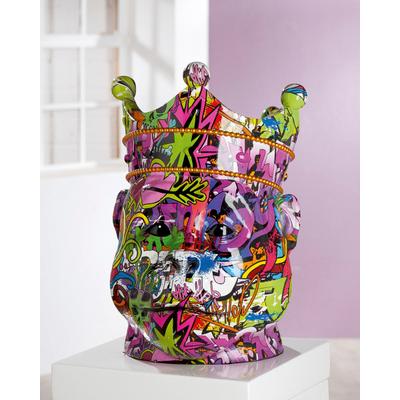Übertopf CASABLANCA BY GILDE "Pflanzgefäss Affe Magento", bunt (bunt, schwarz), B:46cm H:50,5cm T:21cm, Pflanzgefäße