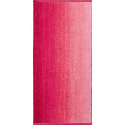 Handtücher DYCKHOFF "Colori", pink, B:70cm L:140cm, Walkfrottee, Frottier, Handtücher, mit Farbverlauf