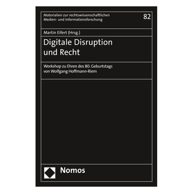 Nomos Digitale Disruption und Recht (Deutsch, Softcover, Martin Eifert) (35190038)