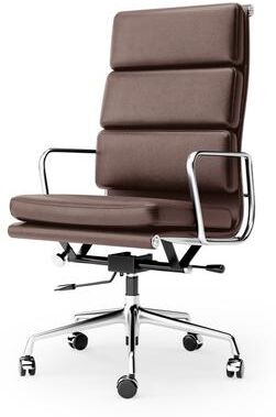 furgle Executive Chair Upholstered Genuine Leather Ergonomic Adjustable Office Chair