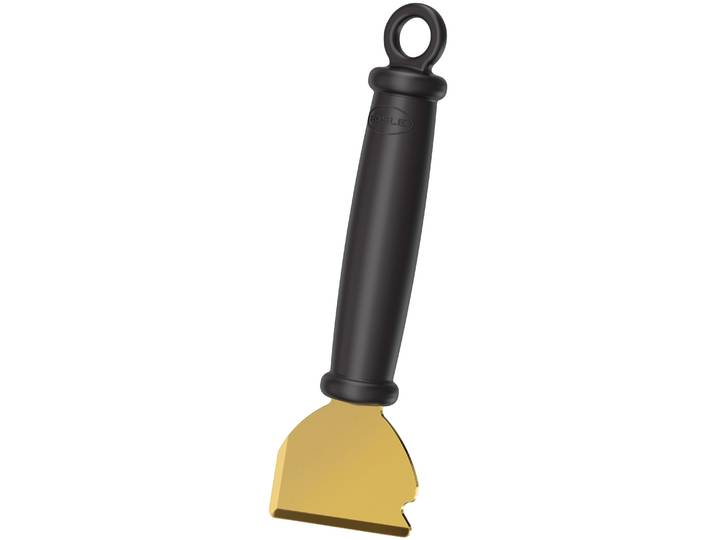 Universalschaber RÖSLE ScrapX, 25393 , schwarz (schwarz, messingfarben), H:15cm, Schaber, Universalschaber, mit zweiseitiger Messingklinge, Reinigung Brennkammer und Glasscheibe
