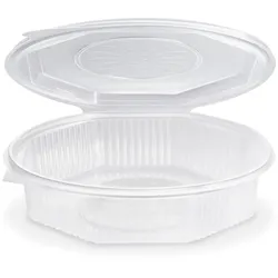 Menü-Schale (PP) Ripboxx Meal ungeteilt achteckig klar 1200ml