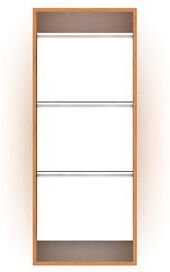 Furnia Hide Wood 4 Tier Shoe Storage For Entryway