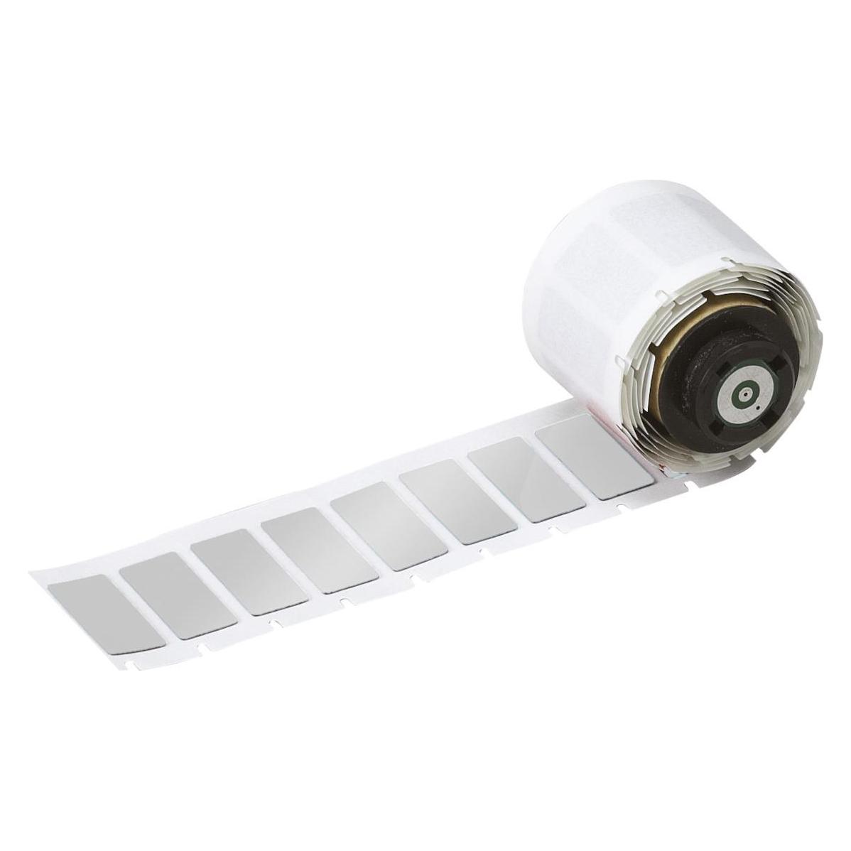 Brady M7-7-7593-SL, EPREP, Polyester, Silber, glänzend, 35.00 x 18.00 mm, permanent (100 E.) (35 mm) (M7-7-7593-SL)