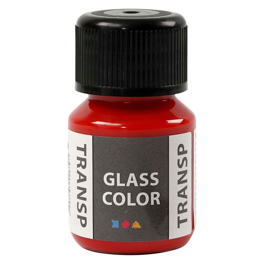 Creativ Company Glasfarbe, transparente Farbe - Rot, 30 ml (30 ml) (45400973)