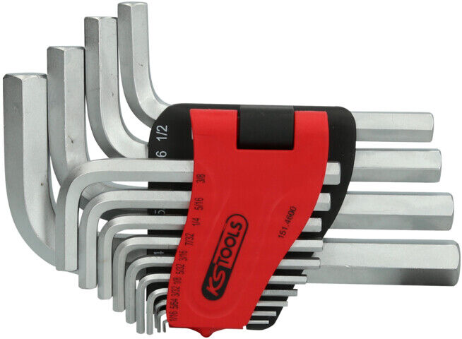 Jeu de clés Allen KS Tools, dans un support à charnière, 14 pcs. 1/16