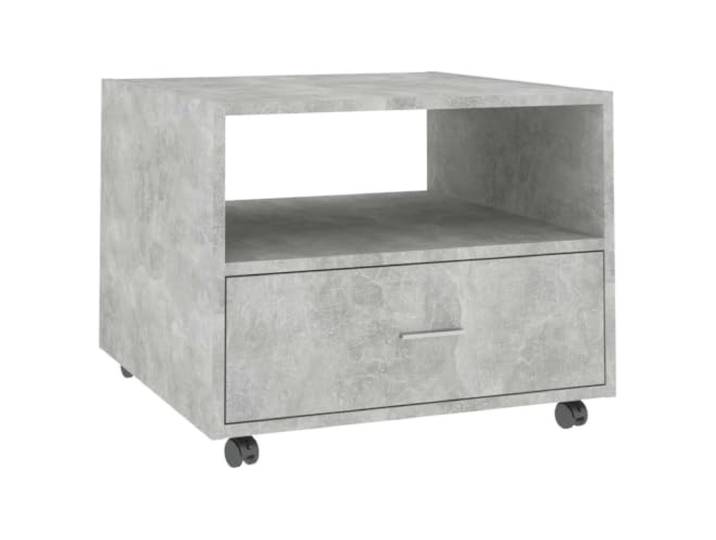 Couchtisch Beton 55x55x40cm Holzwerkstoff Holzwerkstoff, glatte Oberfläche, feuchtigkeitsbeständig, Präsentationsplatte, einfache Reinigung, Wandbefestigung