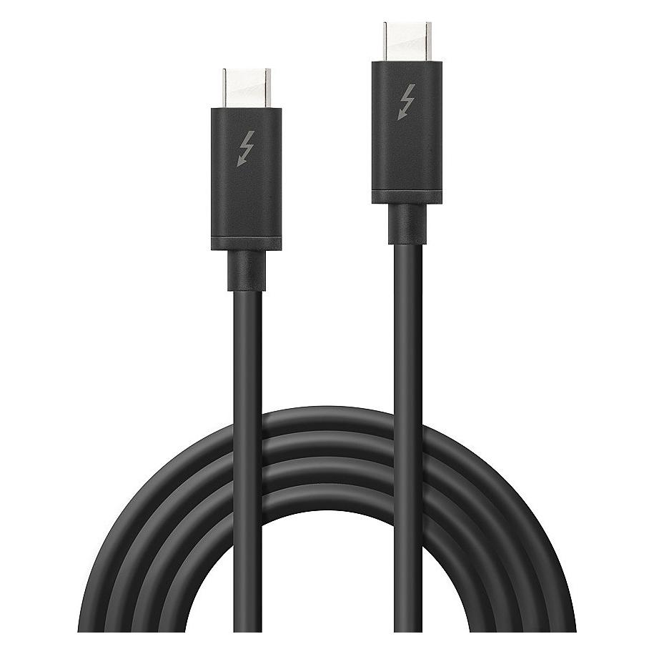 Lindy 2m Thunderbolt 3 Cable (2 m, USB 3.2 Gen 2, 60 W) (41557)