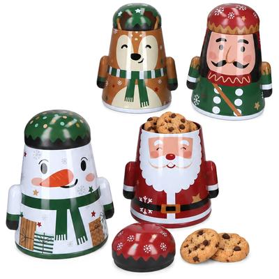 4tlg Vorratsdosen Hope Weihnachten 4 Motive Keksdose Tee Geschenk Aufbewahrung