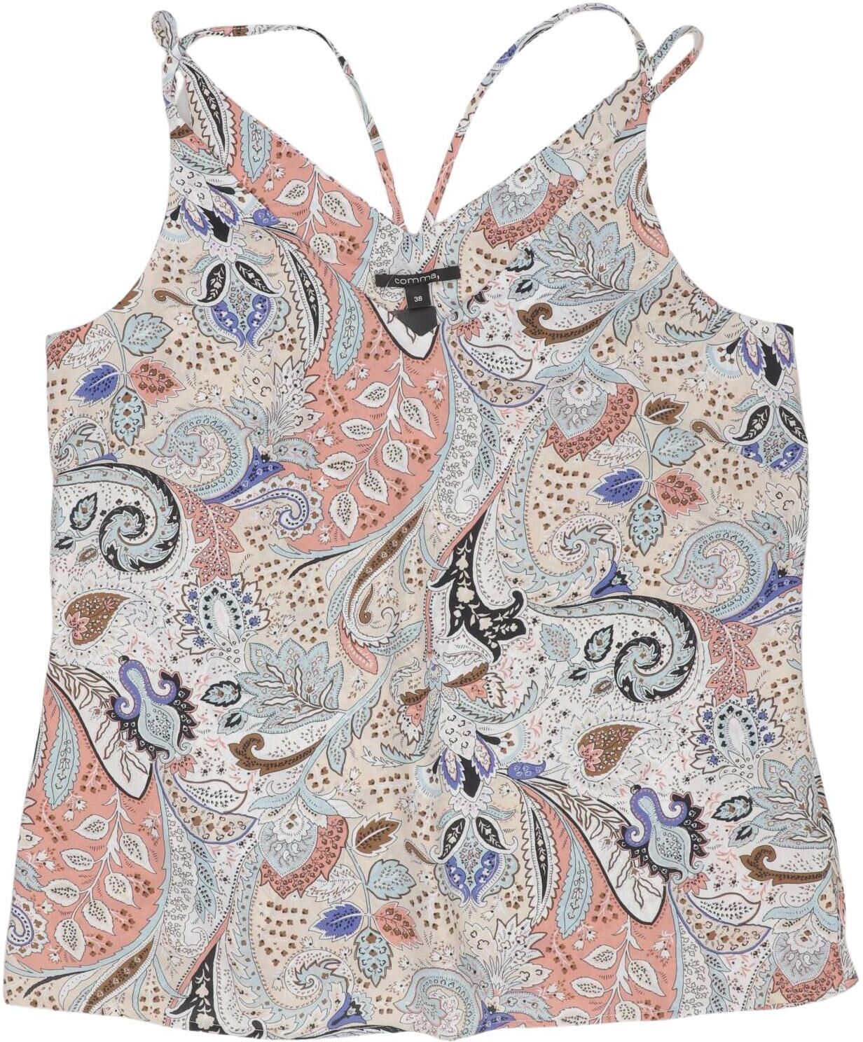 Comma Damen Top, Mehrfarbig, Gr. EU 36, Synthetik - Second Hand