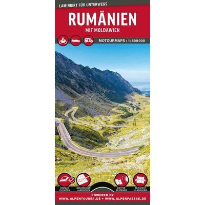 MoTourMaps Rumänien Auto- und Motorradkarte 1:800.000, Sonstige von , MoTourMedia, 978-3-939997-81-8