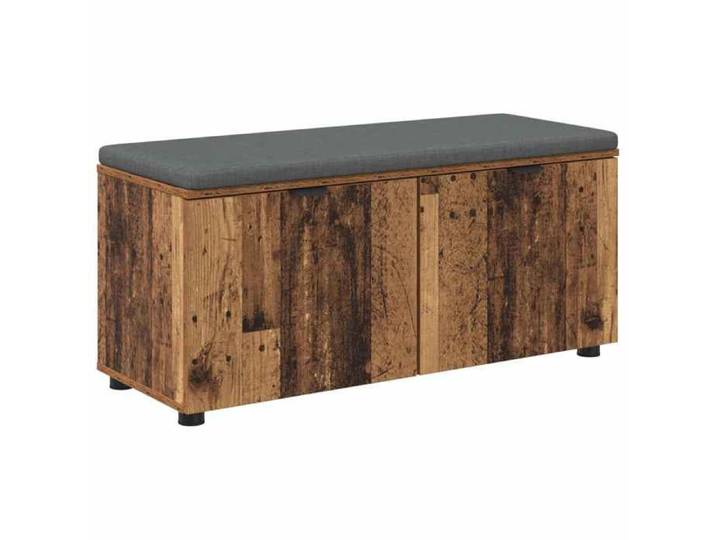 NOUVEAU Banc de couloir - Banc d'entrée avec coussin - Bois ancien - 100x38x46cm - banc pour hall 49120