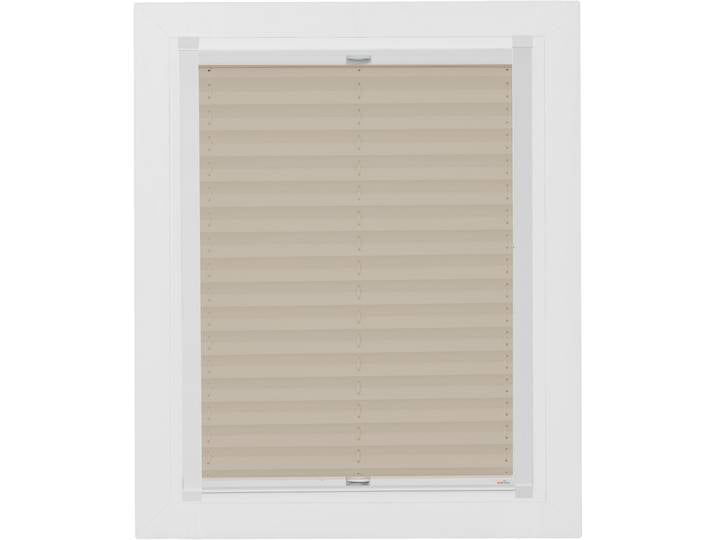 Dachfensterplissee SUNLINES Young Style Energy Saving , beige (sand, weiß), B:97,3cm H:99,5cm, Obermaterial: 100% Polyester, Plissees, Dachfensterplissee, mit Energiespareffekt, mit Führungsschienen