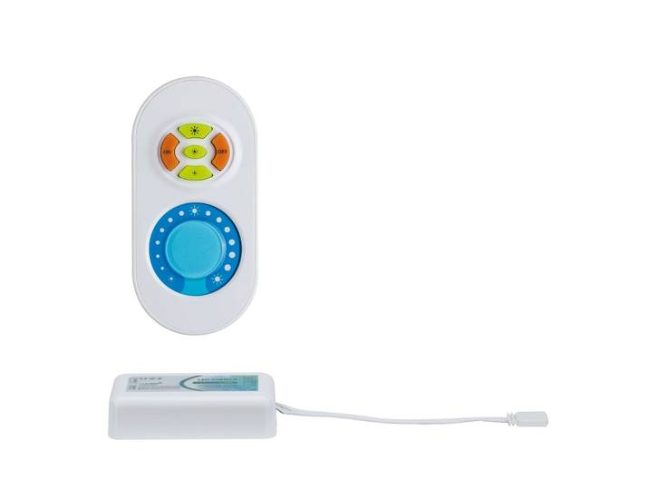 PAULMANN LED-Streifen MaxLED Dimm/Switch Controller 2.4GHz 24V DC max. 144W Kunststoff , weiß, Gesamtlänge 0,24m, Lichterketten, Fernbedienung, LED-Streifen