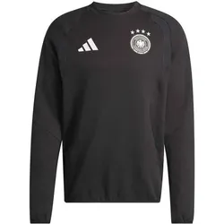 ADIDAS Herren Fansweatshirt Deutschland Tiro Travel Crew, Größe L in Schwarz Schwarz