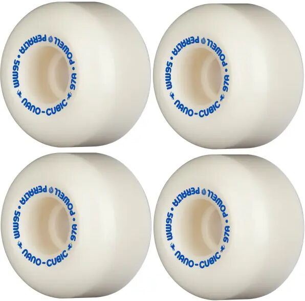 Skateboard Rollen Powell Peralta Nano-Cubic 97A (56mm - Weiß)