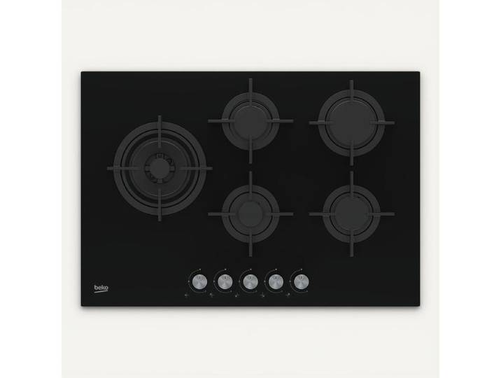 Table gaz BEKO HILL75222S 5 foyers gaz Noir