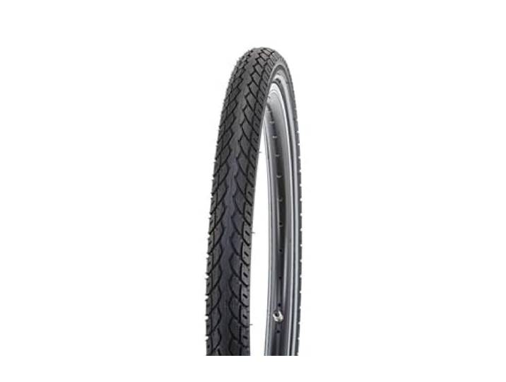 Prophete Fahrradreifen Reifen 28 x 1.75 City Schwarz mit Pannenstopp und Reflexstreifen