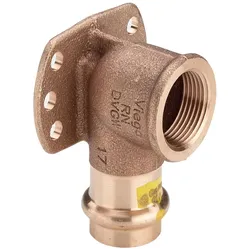 Viega, Rohrverbindungstechnik, 2625.5 – Platte MURAL Profipress G 2625.5 Durchmesser 22 x 3/4 Bronze (Pressverbindung)