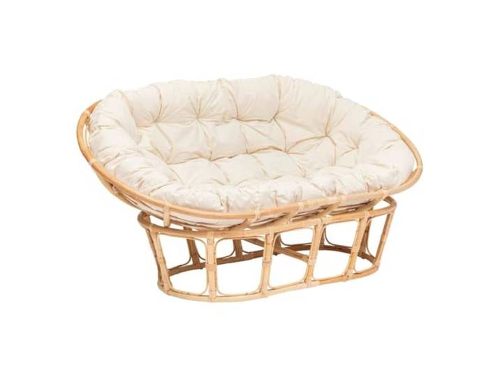 Atmosphera Sitzbank Mamasan, 2-Sitzer, Rattan, Weiß