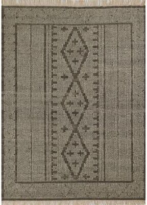 Momeni Bristol Geometric Hand Woven Wool and Cotton Natural Area Rug