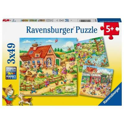 Puzzle Ravensburger Ferien auf dem Land 3 X 49 Teile