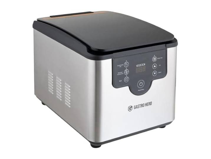 GastroHero Kammer-Vakuumiergerät, 133L/Minute, Edelstahl KVM133OP Automatische Vakuum- und Versiegelungsfunktion, Vakuumzeit 5-50 Sek, leistungsstarke Öl-Pumpe, Display, Fortschrittsanzeige